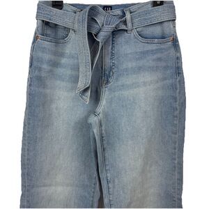 Gap‎ Denim Women's Trouser Light Wash Jean Size 10/30s With Matching Tie Belt